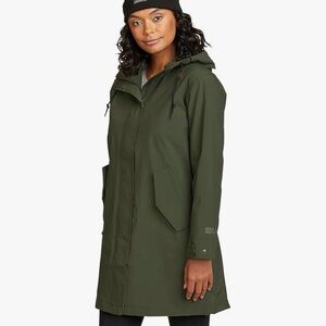 Eddie Bauer Port Townsend Trench coat Rain jacket